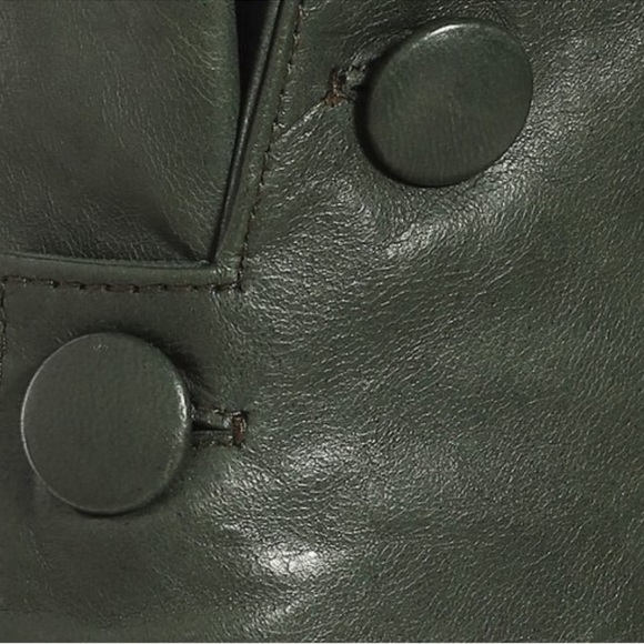 Ulla Johnson Navona High-Rise Leather Pants. Size 8.
Color-Green - Picture 4 of 11